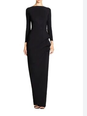 Chiara Boni Cassandre Boatneck Gown Dress